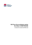 VIS Flora Survey User Manual - Office of Environment and Heritage
