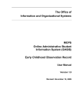 Early Childhood Observation Record User Manual Version 1.0