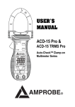 USER`S MANUAL ACD-15 Pro &