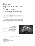 Care and Replacement Manual for Woodstove Catalytic