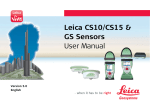 Leica CS10/CS15 & GS Sensors User Manual