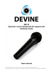 DM 10 Dynamic vocal microphone for speech and backing vocals