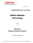 Toshiba OIS PLUS Networking User`s Manual