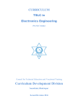 TSLC in Electronics Engineering, (Revised, 2014)