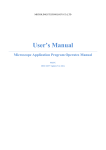 User`s Manual Microscope Application Program Operates