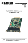 CityLIGHT® 10/100 Ethernet Transceiver Card