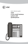 1040 4-Line small business system with speakerphone