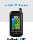 SkyCaddie® SGX User Guide