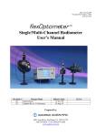 Model S470/S480/S490 flexOptometer Manual