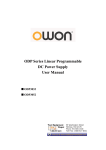 ODP Series Linear Programmable DC Power Supply User Manual