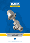 pneumatıc actuated angle seat valve user`s manual