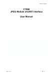 C1068 JPEG Module w/UART Interface User Manual
