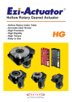 Hollow Rotary Geared Actuator