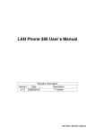 LAN Phone 388 User`s Manual