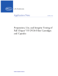 Application Note Preparation, Use, and Integrity T