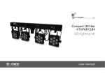 Compact LED-Bar 4 TriPAR CLB4 LED lighting set user manual