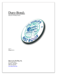Duro-Last - Duro-Bond User Manual