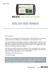 ENGLISH USER MANUAL