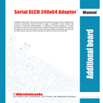 Serial GLCD 240x64 Adapter User Manual