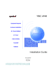 VRC 6940 Installation Guide