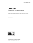 CNOE211 User Manual - Guillevin Industrial Automation Group
