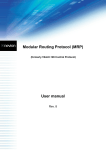 Modular Routing Protocol (MRP) User manual