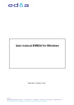 User manual EWB32 for Windows