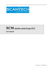 XCM Motion control type PLC User manual