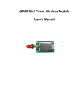 JZ863 Mini Power Wireless Module User`s Manual