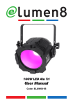 100W LED Alu Tri User Manual