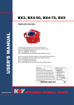 NOV User Manual, BX Elevators 3, 4-50, 4-75, 5