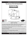 The harman Pb 105 Pellet boiler