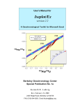 Isoplot Manual - Earth and Atmospheric Sciences