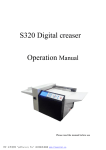 S320 Digital creaser Operation Manual