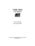 VME-MXI User Manual - National Instruments