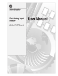 1771-6.5.116, Fast Analog Input Module User Manual