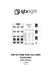 DM-X3 RGB PAR Can DMX Controller