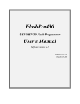FlashPro430 User`s Manual