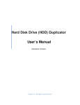 Hard Disk Drive (HDD) Duplicator User`s Manual