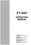 ft-847 operating manual