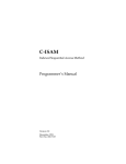 C-ISAM Programmer`s Manual