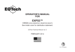 EXPS3™ HWS user Manual