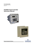 DL8000 Preset Controller Instruction Manual