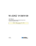 NI cDAQ -9138/9139 User Manual