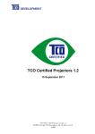 TCO Certified Projectors 1.2