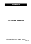 3/3 10K~30K Online UPS User Manual
