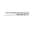 Chirp Virtual MIDI Keyboard Controller User Guide (Rev 1.1)