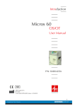 Horiba ABX Micros 60 OS-OT - User manual