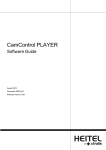 CamControl PLAYER Manual - bei der HeiTel Digital Video GmbH