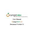 User Manual OrangeHRM 2.5 Document Version 1.1